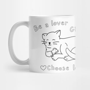 Be A Lover Cat and Mouse Harry Styles Quote Mug